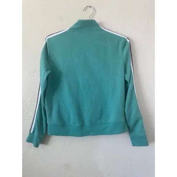 ADIDAS WOMEN'S CHANGEOVER 1/2 ZIP PULLLOVER SWEATER Green Blokecore Athletisure - Picture 8 of 11